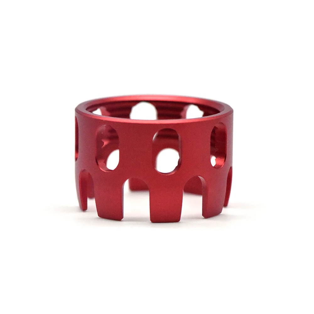 Flame Ring Red CNC 6 позиций Mil-Spec буферная трубка страйкбольные воздушные пушки для G& P JG классические армейские VFC M4 M16 AEG винтовки Пейнтбольные аксессуары - Цвет: Flame Ring Red