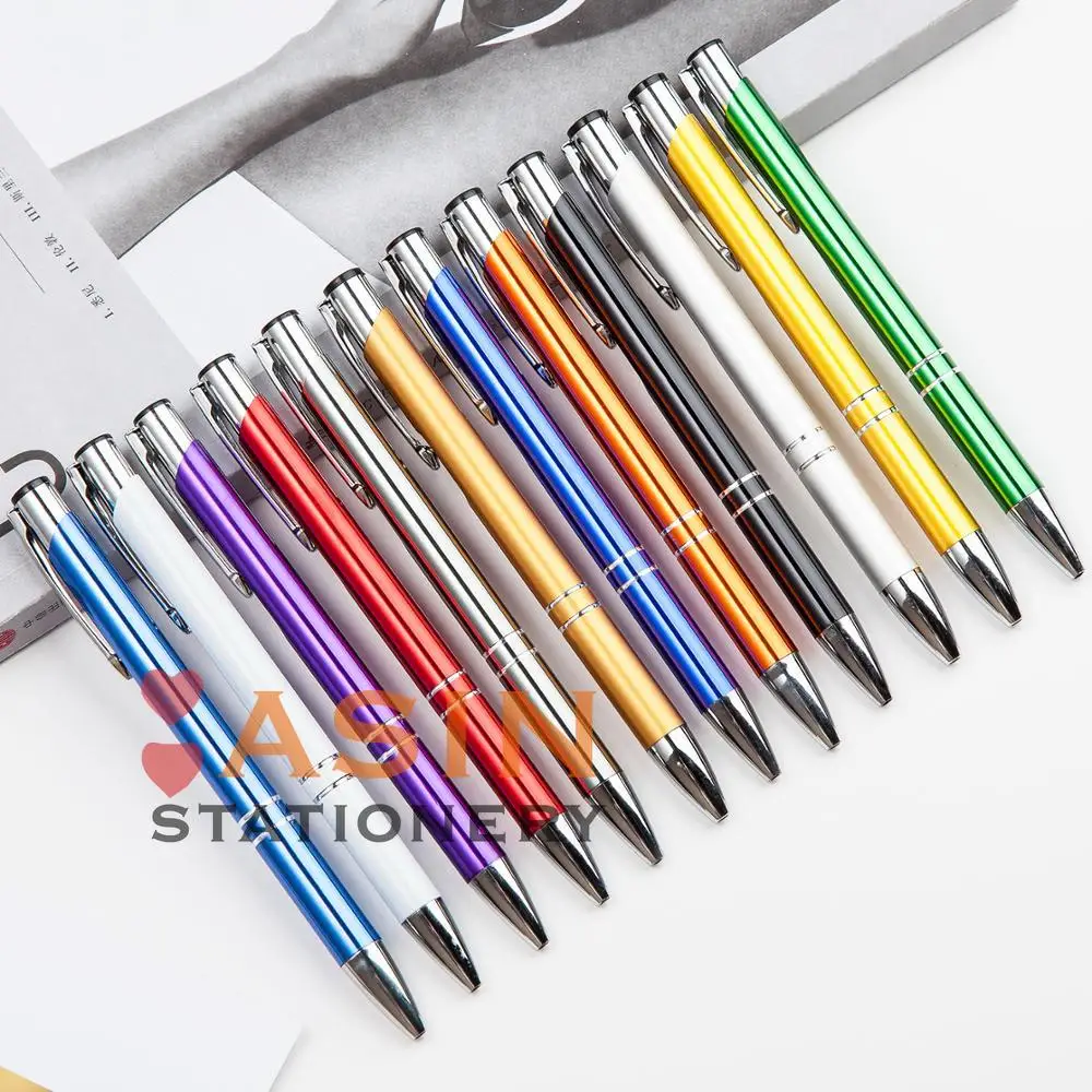 

200pcs DHL Free Shipping Wholesale Promotion Ballpoint pen metal ball pen support print logo advertising personalized metal pen