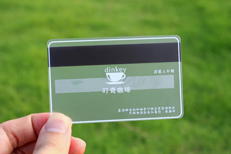 

Cheap 100PCS/LOT plastic business card pvc transparent card free shiping