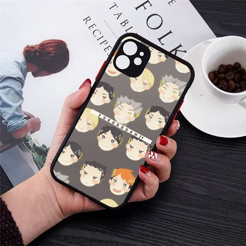 

Haikyu Phone Cases Matte For iPhone 12 Mini 11 Pro XR XS Max 7 8 Plus X Hard PC Back Cover