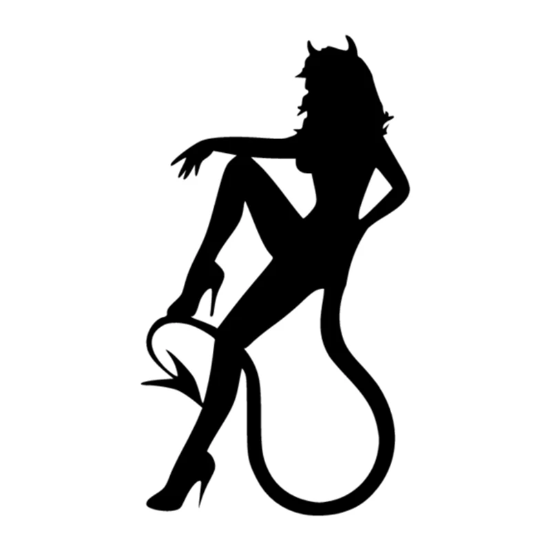 

HZX1284 Devil girl car sticker funny Vinyl Decals Motorcycle Accessories Stickers