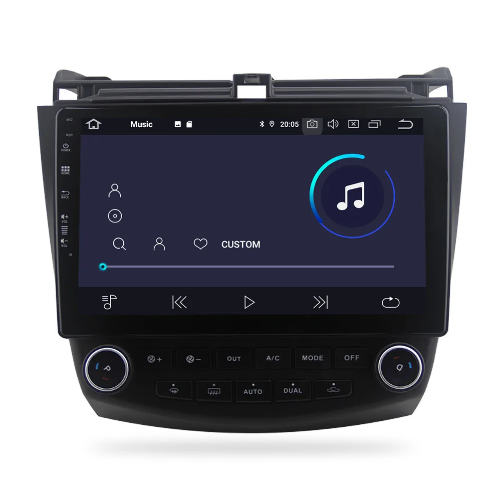 Автомобильный мультимедийный DVD плеер с GPS навигацией Android 9 0 для Honda Accord 7 2003 2007 FM Rds