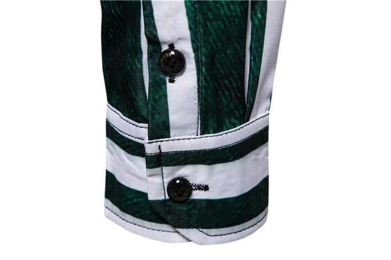 

2021 New Fashion Striped Shirts Long Sleeve Casual European Size Shirt