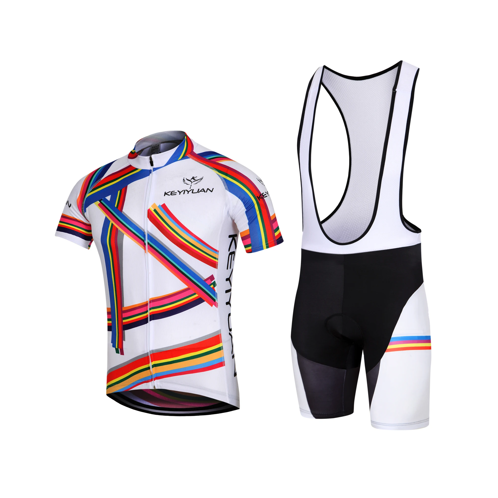 

KEYIYUAN New Summer Cycling Jersey Set Men MTB Cycle Clothes Suit Outdoor Bicycle Clothing Mallot Ciclismo Hombre Verano