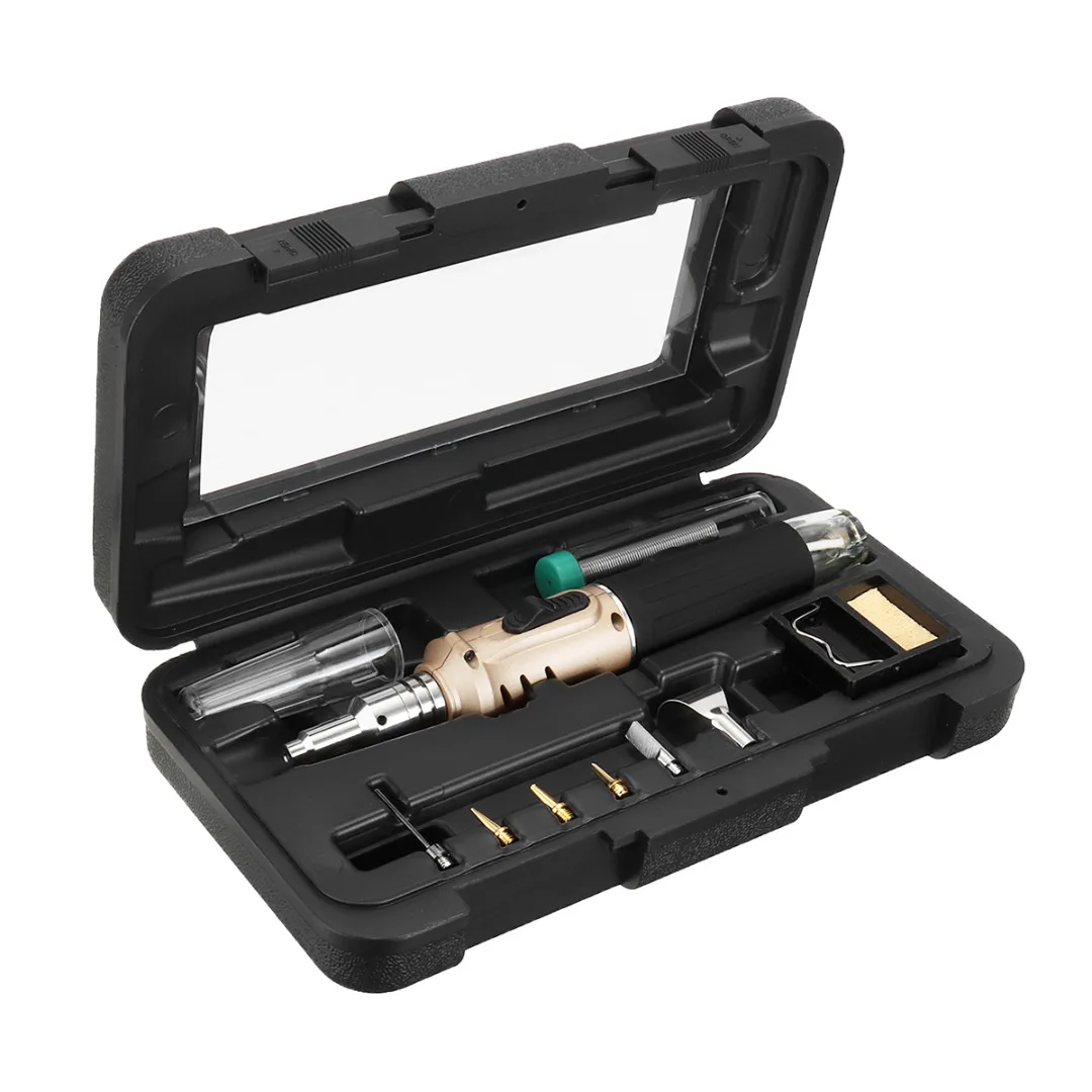 Газовый паяльник 10 в 1 Аккумуляторный сварочный фонарь с зажиганием бутаном|gas