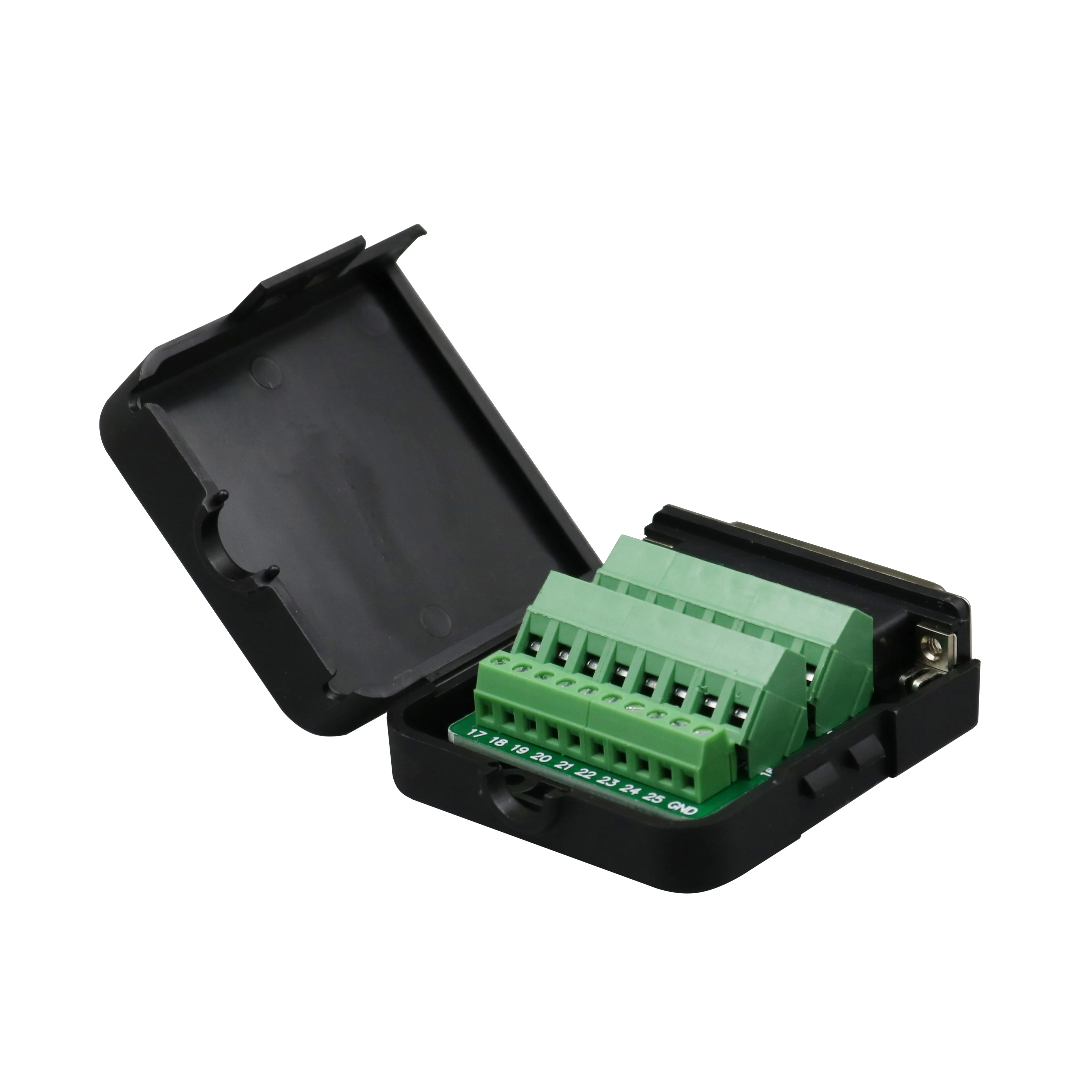 1Pcs DB25 Female 25Pin D-Sub Connector Solderless Terminal Board Plastic Cover Screw | Обустройство дома