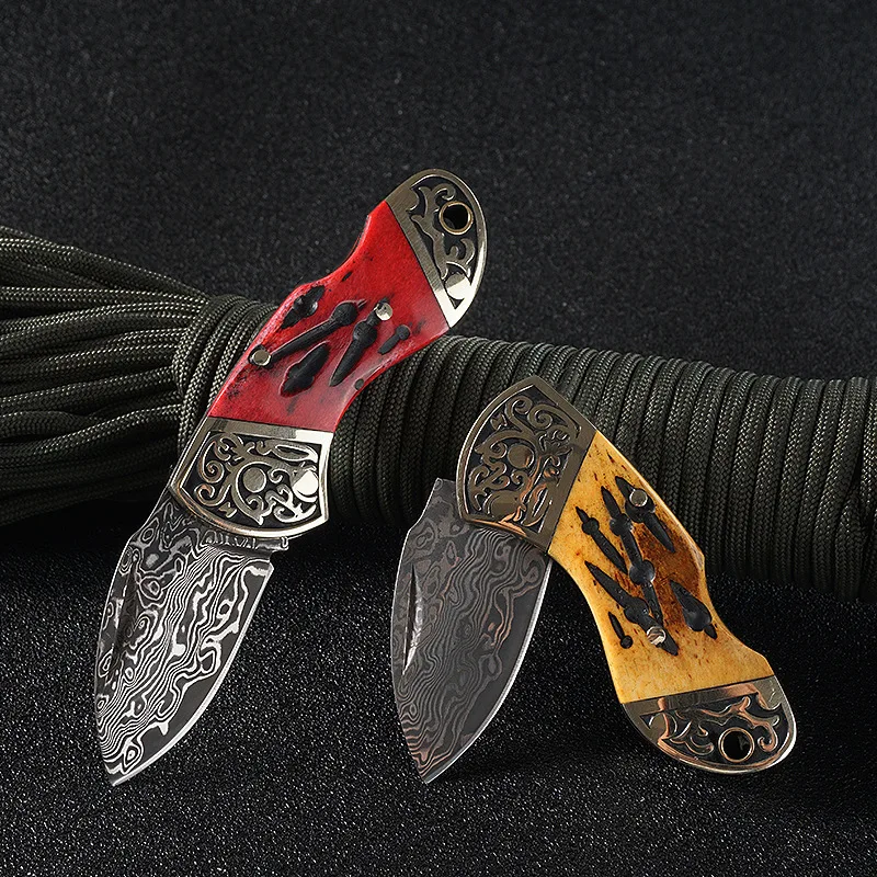 Hysenss нож из дамасской стали Тактический складной для кемпинга охоты выживания