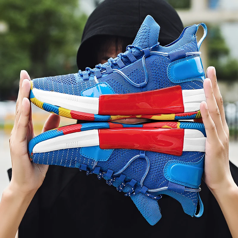 

High Quality Basket Shoes Summer Couple Sneakers Breathable Basketball Shoes High Top Women Men Sports Shoes Zapatillas De Hombr