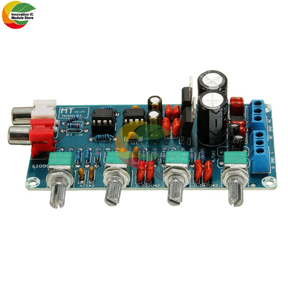 Предусилитель для телефона Ziqqucu NE5532 Stereo Pre усилитель предусилитель Tone Board Audio 4