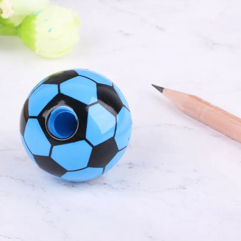 

D5QC Soccer Ball Pencil Sharpener Creative Football Shape School Supplies Stationary