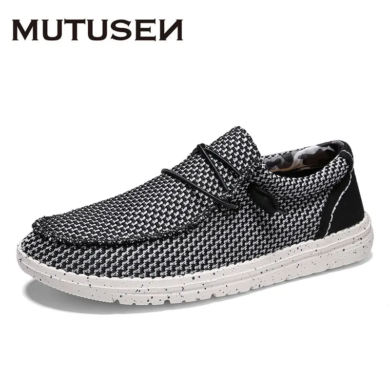 

Summer Men Canvas Shoes Espadrilles Breathable Casual Shoes Men Loafers Comfortable Ultralight Lazy Boat Shoes