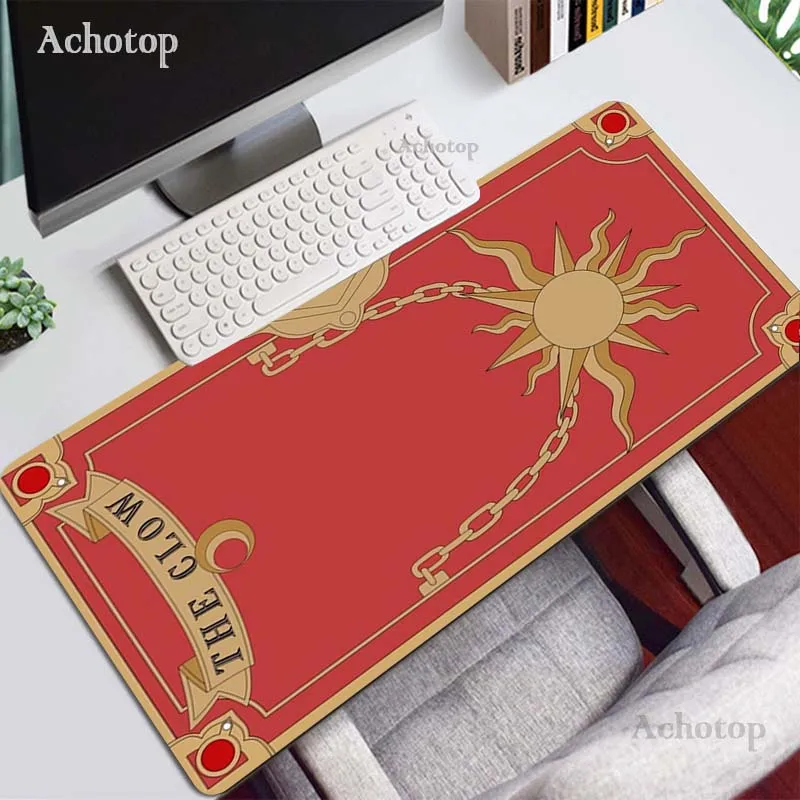 anime cardcaptor sakura mousepad gamer cute 90x40 kawaii kuro large gaming mouse pad xll locking edge laptop notebook desk mat free global shipping