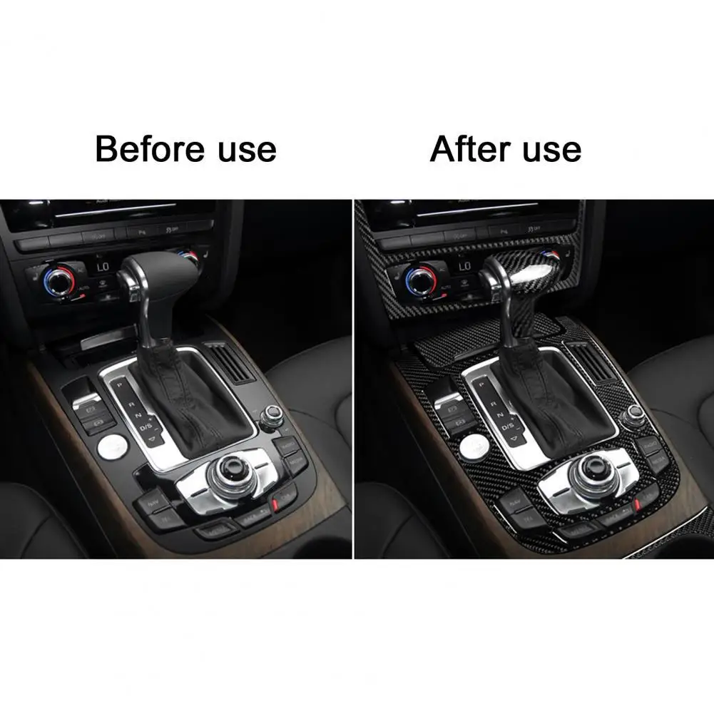 

8 шт./компл. наклейка на рамку навигатора из углеродного волокна для Audi Q5 2009-2018