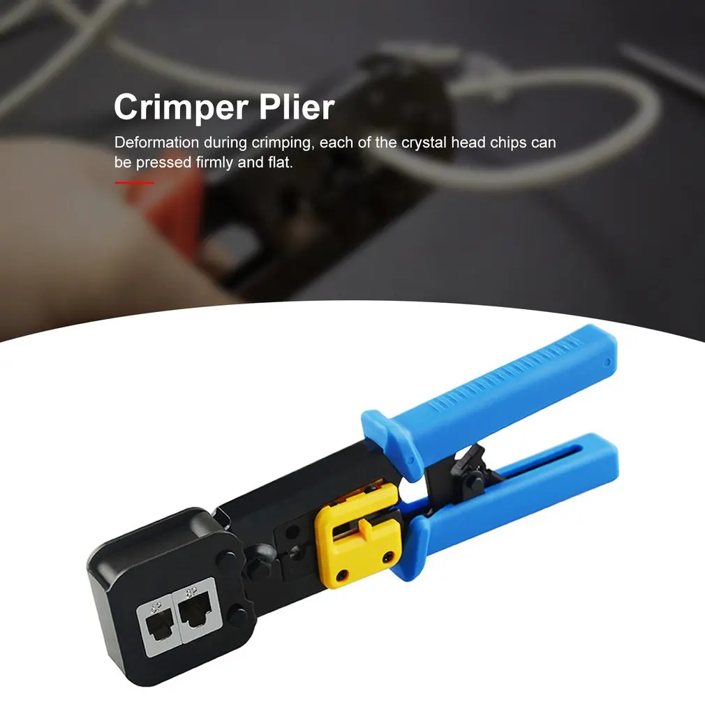 hand network tool plier 6p8p rj45 crimper cable stripper pressing clamp pliers tongs clip clipper multifunction kit free global shipping