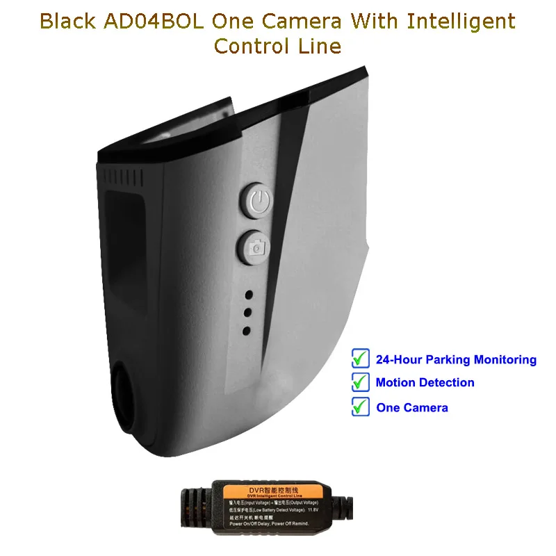 Blcak One Cam Line Jabriel Скрытая 1080P Автомобильный Камера dash cam 24 часа в сутки Регистраторы для audi a4 b6 b7 b8 a6 c5 c6 c7 q3 q5 q7 a5 a7 a8 с датчиком освещенности - Название цвета: Blcak One Cam Line