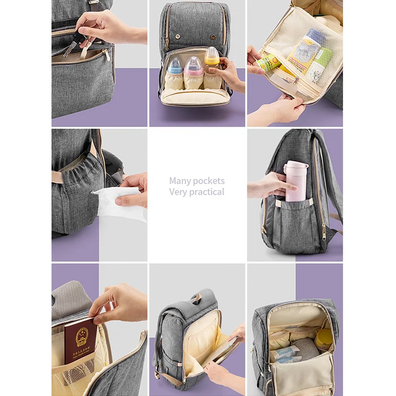 SUNVENO New Fashion Diaper Bag Backpack Large Capacity Baby Nappy for Care Travelling | Багаж и сумки