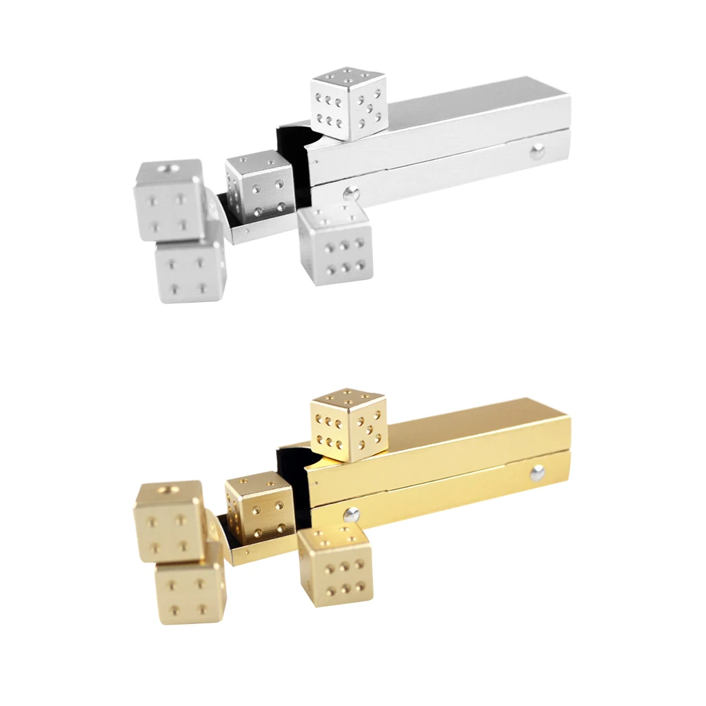 5 шт. легкие прочные Алюминий сплав шесть сторонняя пятно кости квадратный куб