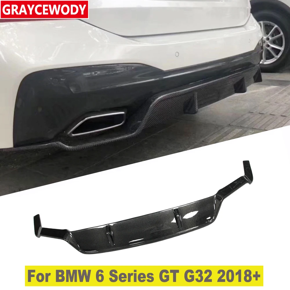 

Диффузор для губ заднего бампера из углеродного волокна для BMW New 6 Series GT G32 2018 + Обновление модификации автомобиля