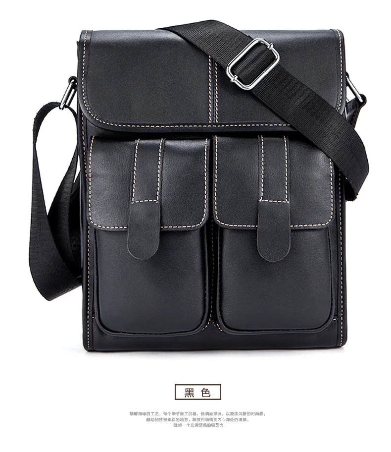 

Display fancy mini messenger bag for male's personalized shoulder bag for men's on cross body bags in black color
