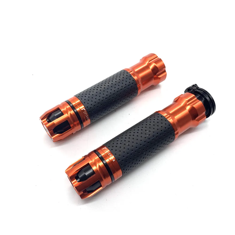 CNC мотоциклетные 7/8 ''рукоятка гоночный руль шапки ручки 22 мм Универсальный уличный и гоночный гоночное сцепление - Цвет: ORANGE