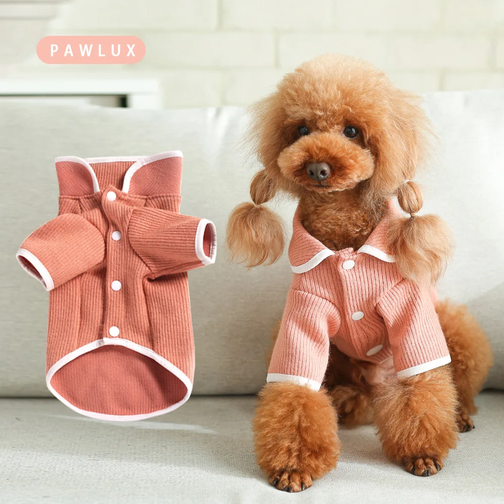 2021 Autumn and Winter Newest Korean Fashion Dog Multi Colors Knitted Sweater for Cat Base Coat Pet Cardigan Dogs Clothes | Дом и сад