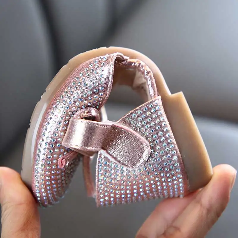 

Girls' Princess Shoes Girl leather Shoe Toddler Spring and Summer 2020 New Sequins Girls' Flat Baby Children Dancing Shoes Kids