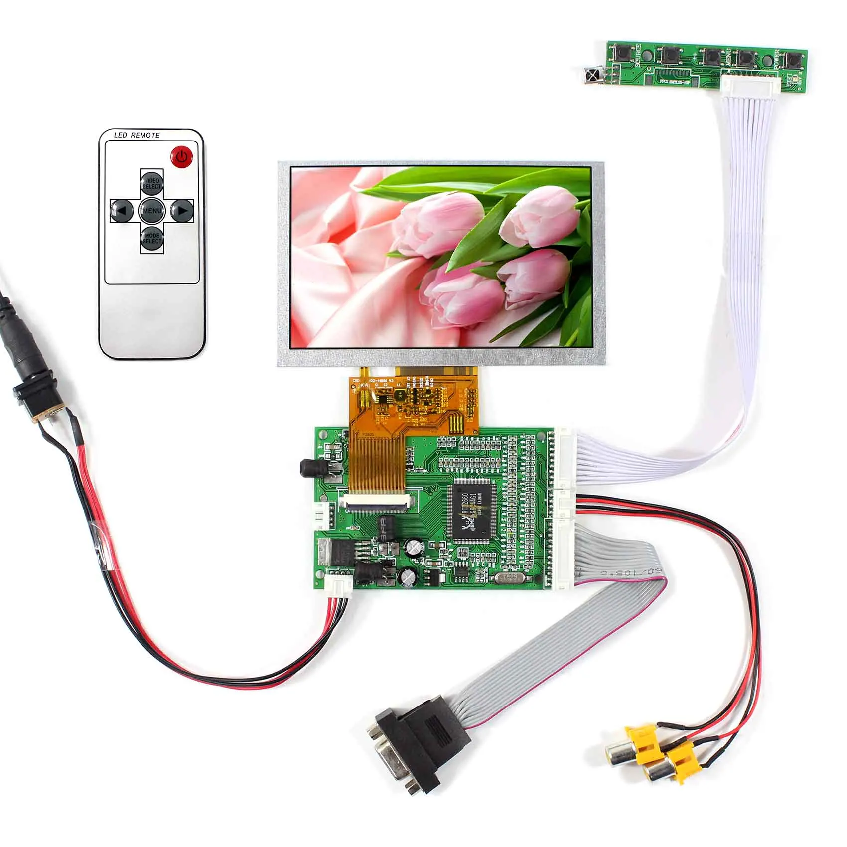 

Яркость ЖК-экрана 350 нит с VGA 2AV, 5 дюймов