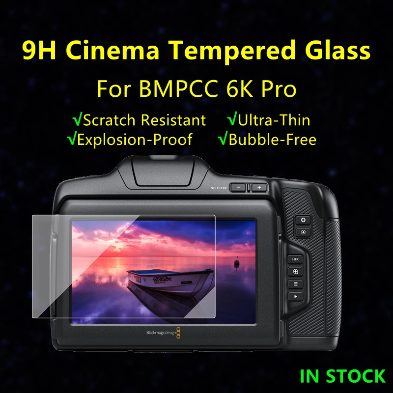 Закаленное стекло BMD bmpcc 6k pro, Защитное стекло для камеры, протектор экрана для Blackmagic Design Pocket BMPCC 6K Pro, Кинокамера