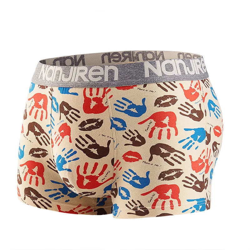 

Hot Underwear Men Cotton Boxer Homme Brand Mens Underpants Male Panties Breathbale Shorts U Convex Pouch Men Plus Size L-3XL