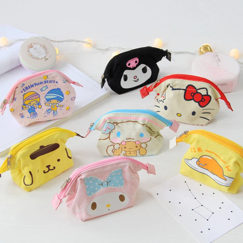 Мультяшная модная серия с милой головой мини сумка для хранения на молнии zero