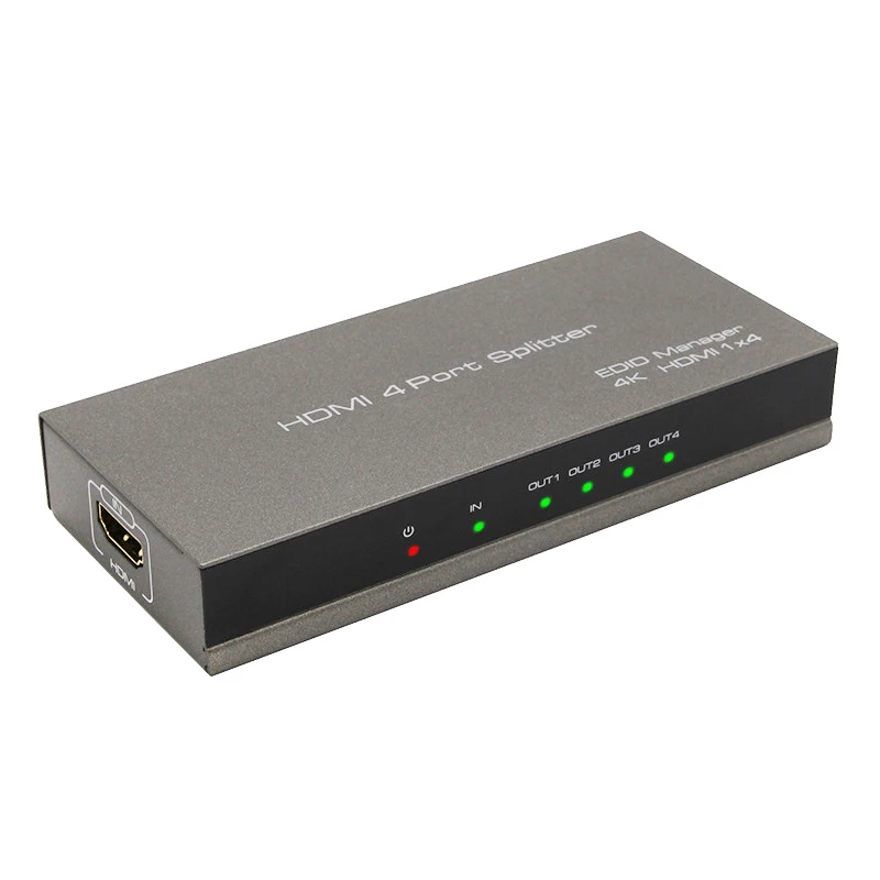 AAAJ 4K HDMI сплиттер 1 в 4 выхода переключатель Поддержка 3D 1080P EDID HDCP для Xb ox PS4 PS3 Blu Ray