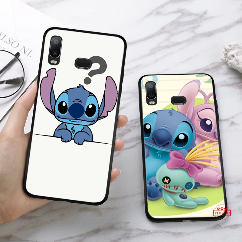 Тематика Лило и Стич Новинка Fundas Мягкий силиконовый чехол для samsung A3 A5 A6 плюс A7 A8 A9