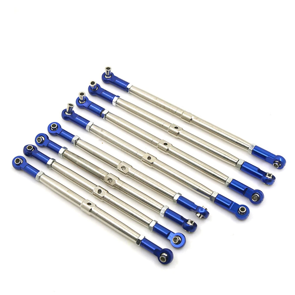 

8pcs Metal Adjustable Link Rod Strengthen Push Rods for TRAXXAS E2.0 SUMMIT EREVO RC Car 5319X 5338R Upgrade Parts