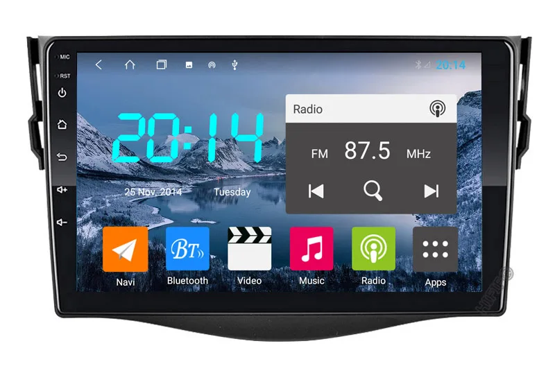 9 &quotВосьмиядерный 1280*720 QLED экран Android 10 Автомобильный GPS видеоплеер навигация для