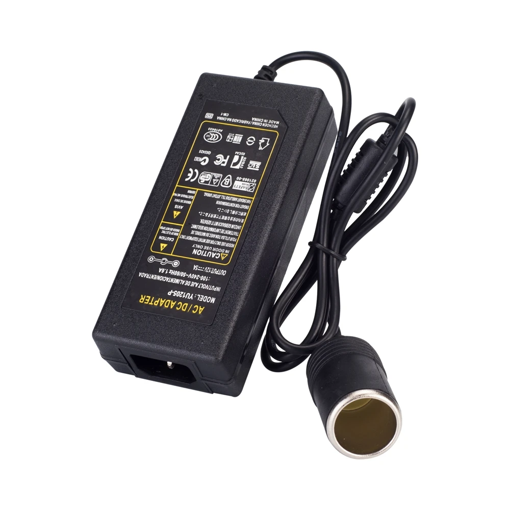 12 В 5 А Импульсный источник питания автомобильный инвертор 220 в прикуриватель