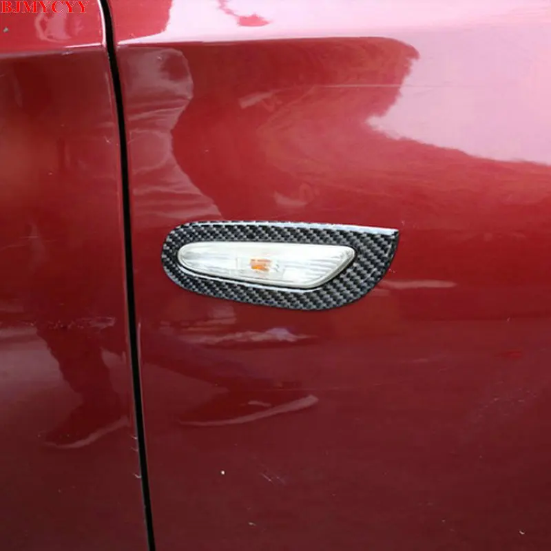 BJMYCYY 2 шт./компл. декоративная рамка из углеродного волокна автомобильного руля для BMW 3 серии E90 2005-2012