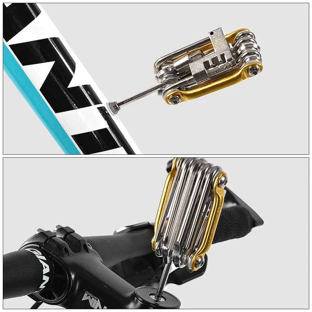 15 In 1 Bike Tools Bicycle Repairing Set Bike Repair Tool Kit Wrench Screwdriver Chain Carbon steel bicycle Multifunction Tools