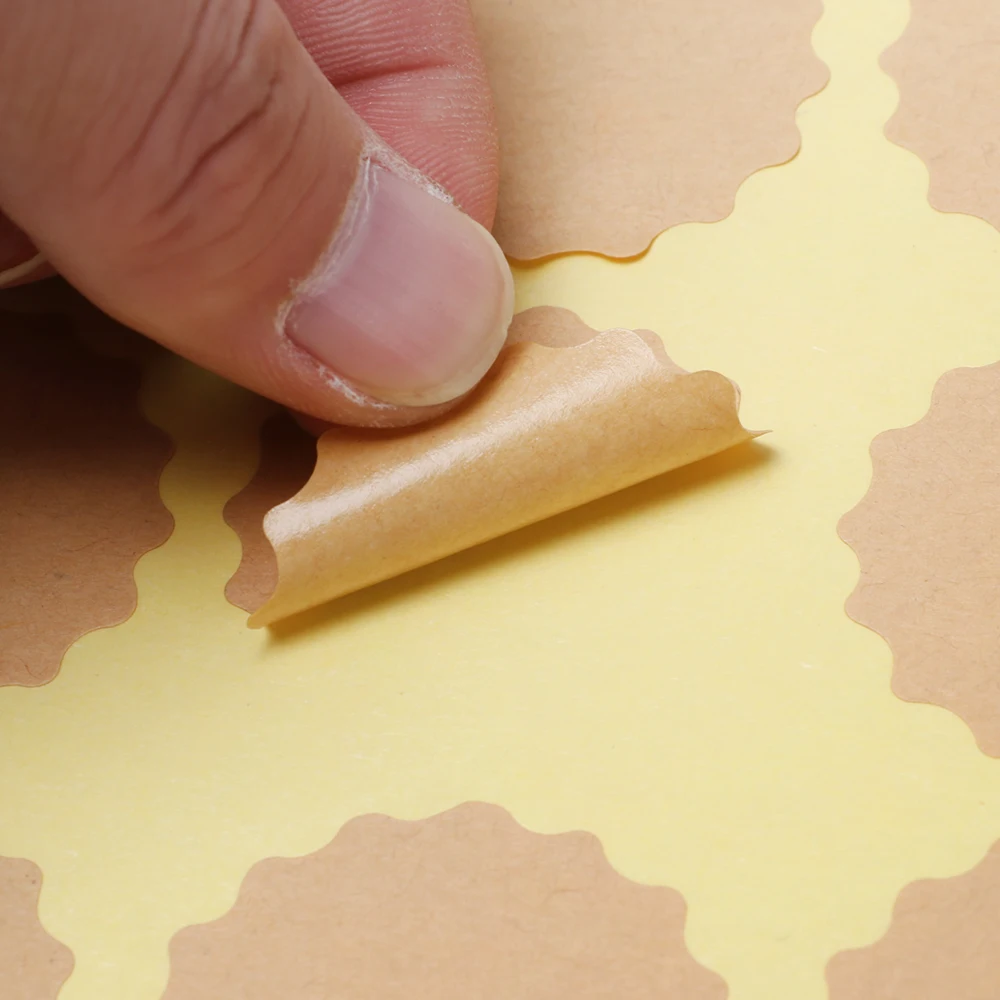 60 шт. (5 листов) Креативные самодельные пустые крафт этикетки наклейки