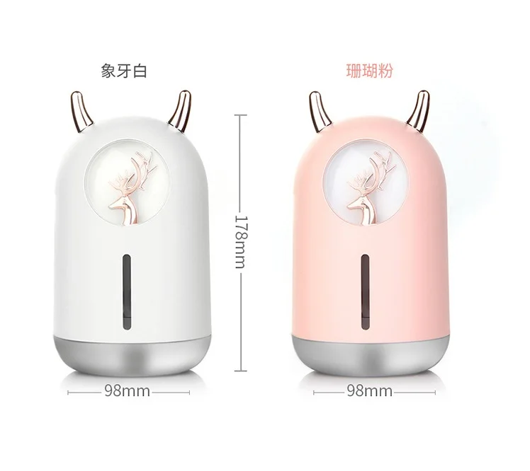 

Air Humidifier Cute Pet Mini Household Small Moisturizing Aromatherapy Car Creativity Air Bear USB Humidifier LED Mist Maker New