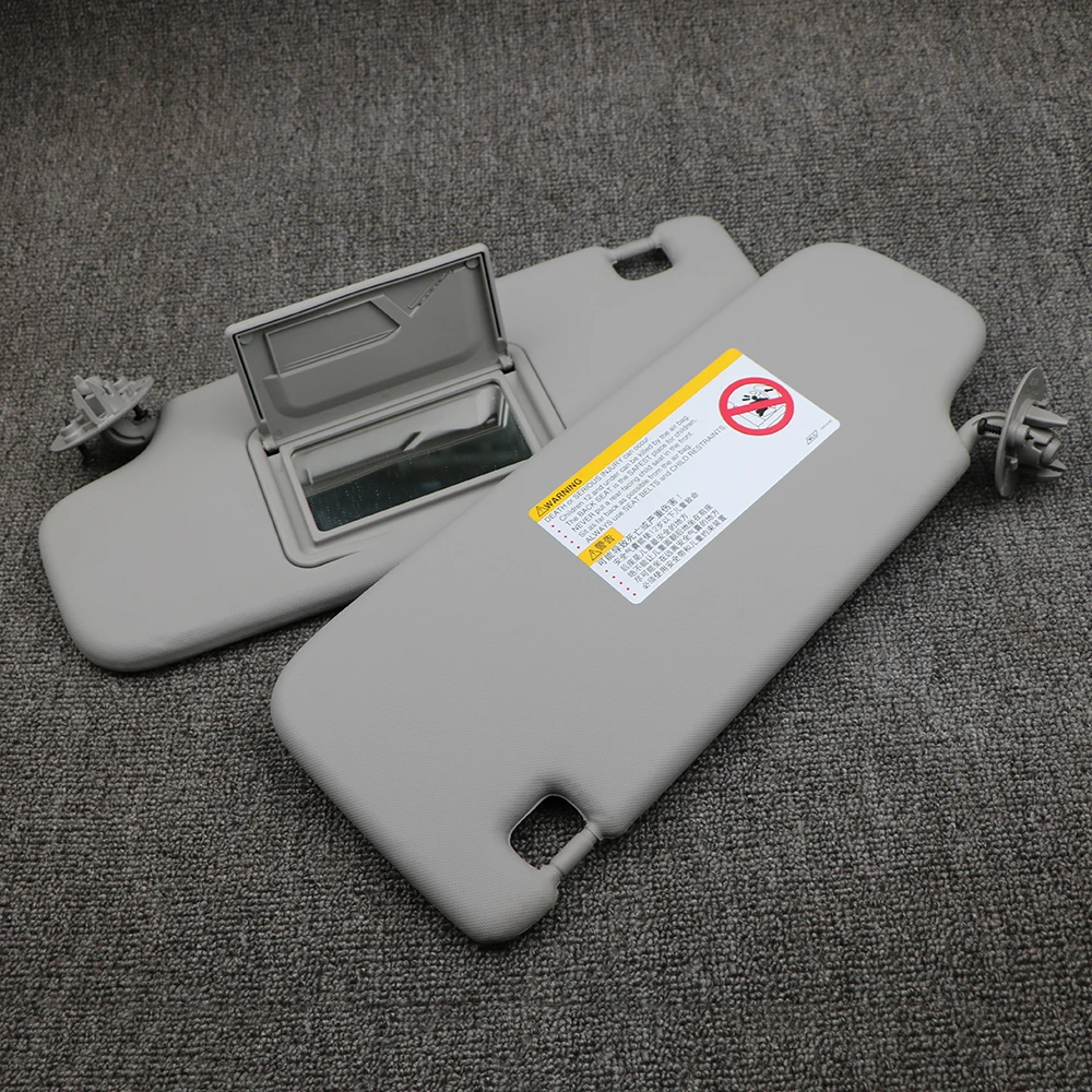 Левый Правый Серый передний солнцезащитный козырек с зеркалом для макияжа Chevy Aveo