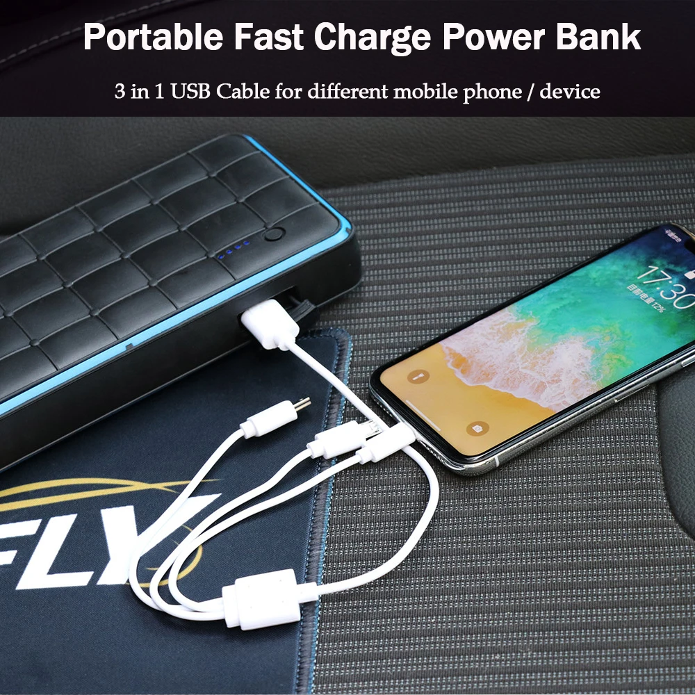 GKFLY супер мощность 28000mAh 1000A пусковое устройство 12V стартер автомобиля зарядное