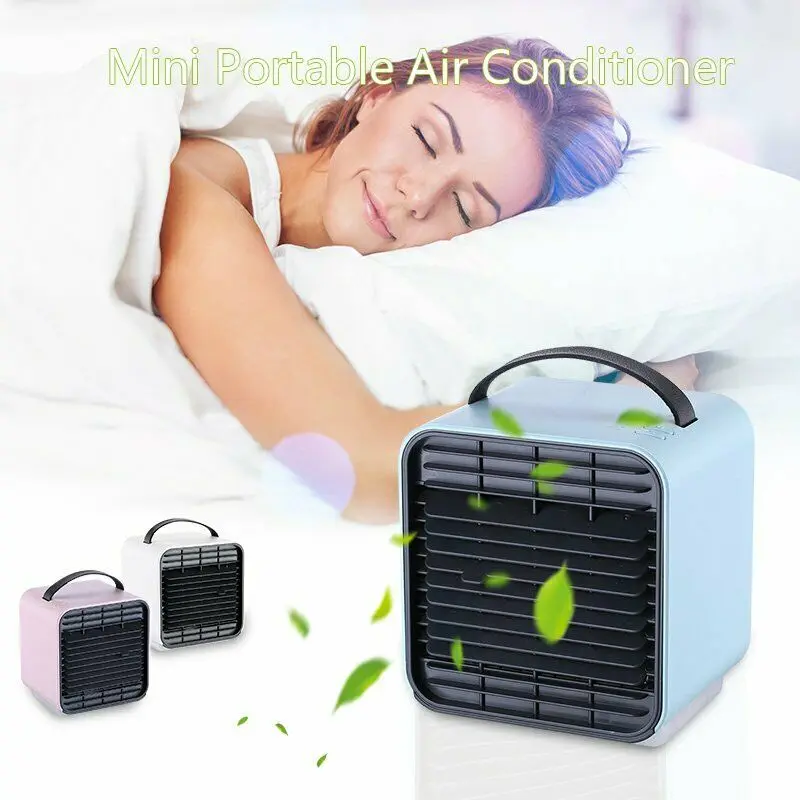 

Mini Air Conditioner USB Portable Air Cooler Humidifier Purifier Cooler Fan Personal Space Fan Cooler Home Quick Cool Cooler