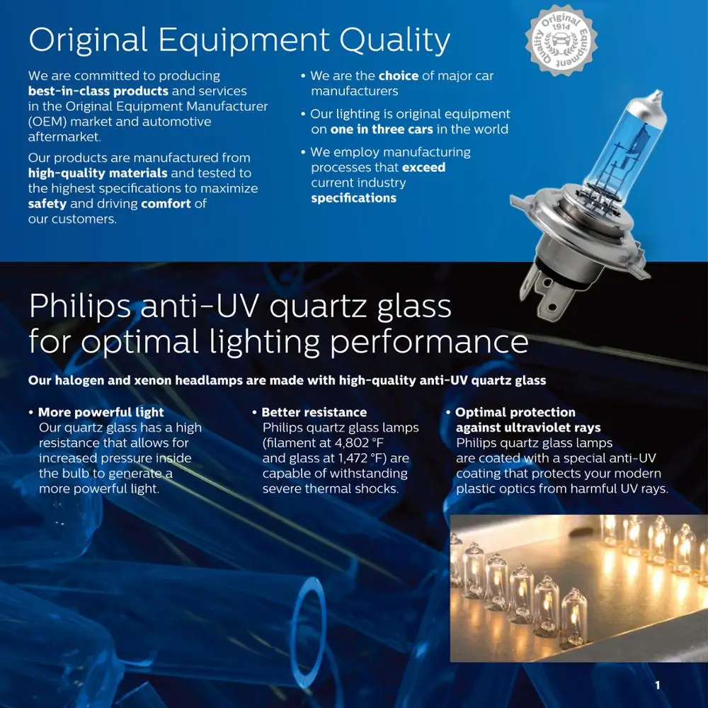 

Philips Crystal Vision H1 H3 H4 H7 H8 H11 HB3 HB4 Car Halogen Headlight Bulb 4300K Fog Lamp Yellow Light