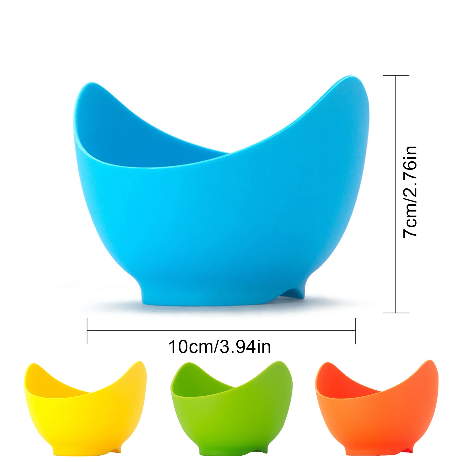 

4 pcs Silicone Egg Cups Eggs Poaches Without The Stress 4 Nonstick Pots For Easy Release Cleaning BPA Free Stove Dishwasher