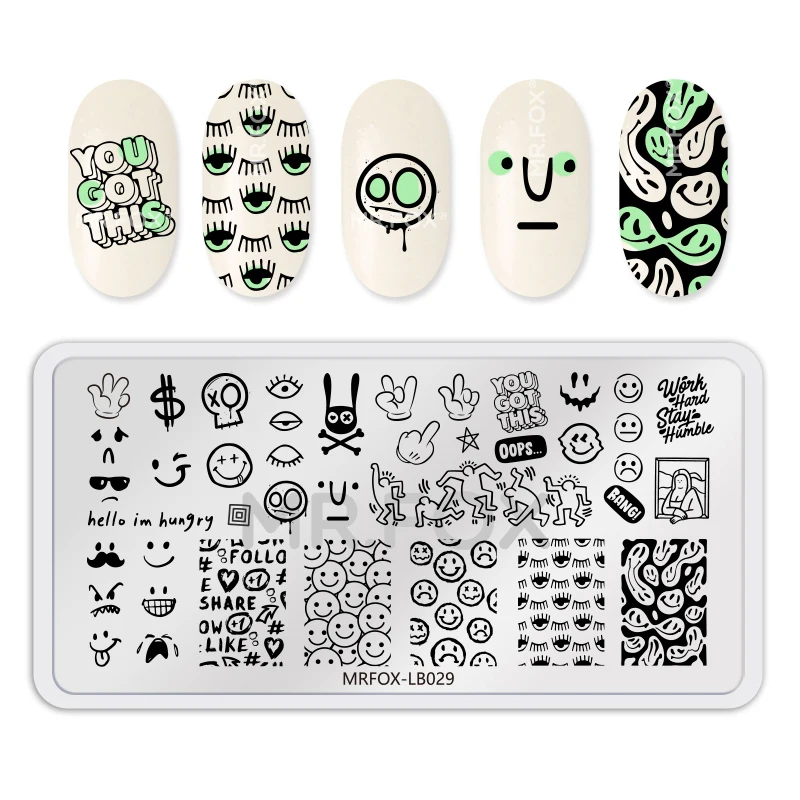 Шаблоны для стемпинга ногтей с эффектом эротичной девушки художественный