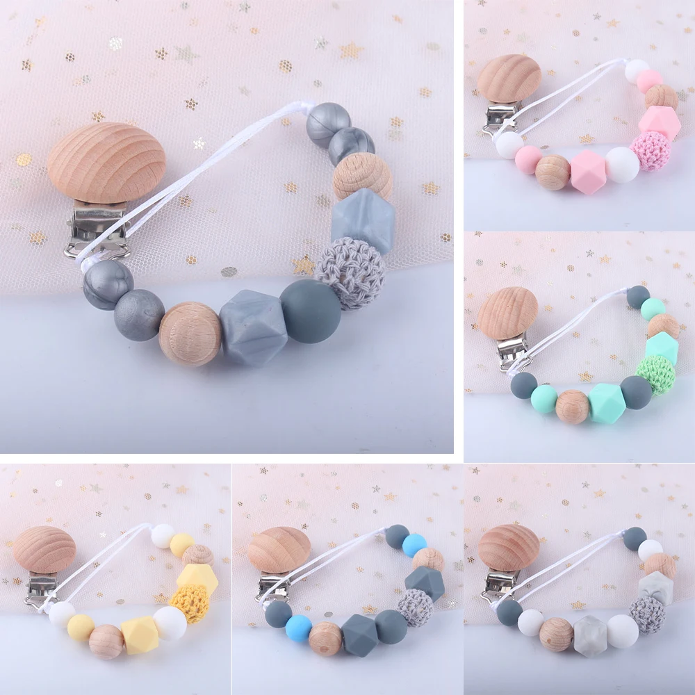 Pacifier Clip Baby Silicone Teething Beads Paci Holder Soothie Clips Teether Toy Chewbeads Baby Birthday Shower Gift pacifier clip baby silicone teething beads paci holder soothie clips teether toy chewbeads baby birthday shower gift new arrvial