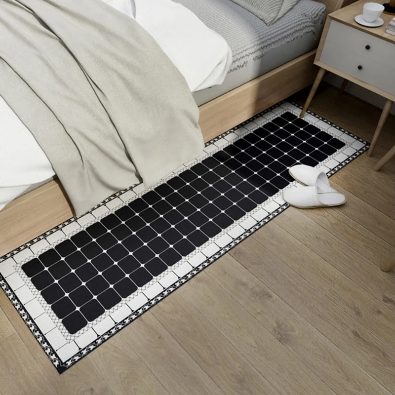 Кухонный геометрический Придверный коврик противоскользящий влагопоглощающий