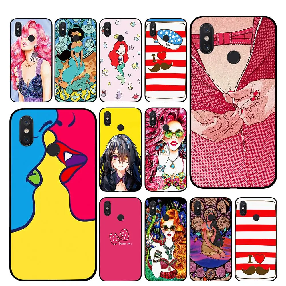 Цвет серый изящная пикантная для девочек Роскошные Чехлы телефона Xiaomi Redmi