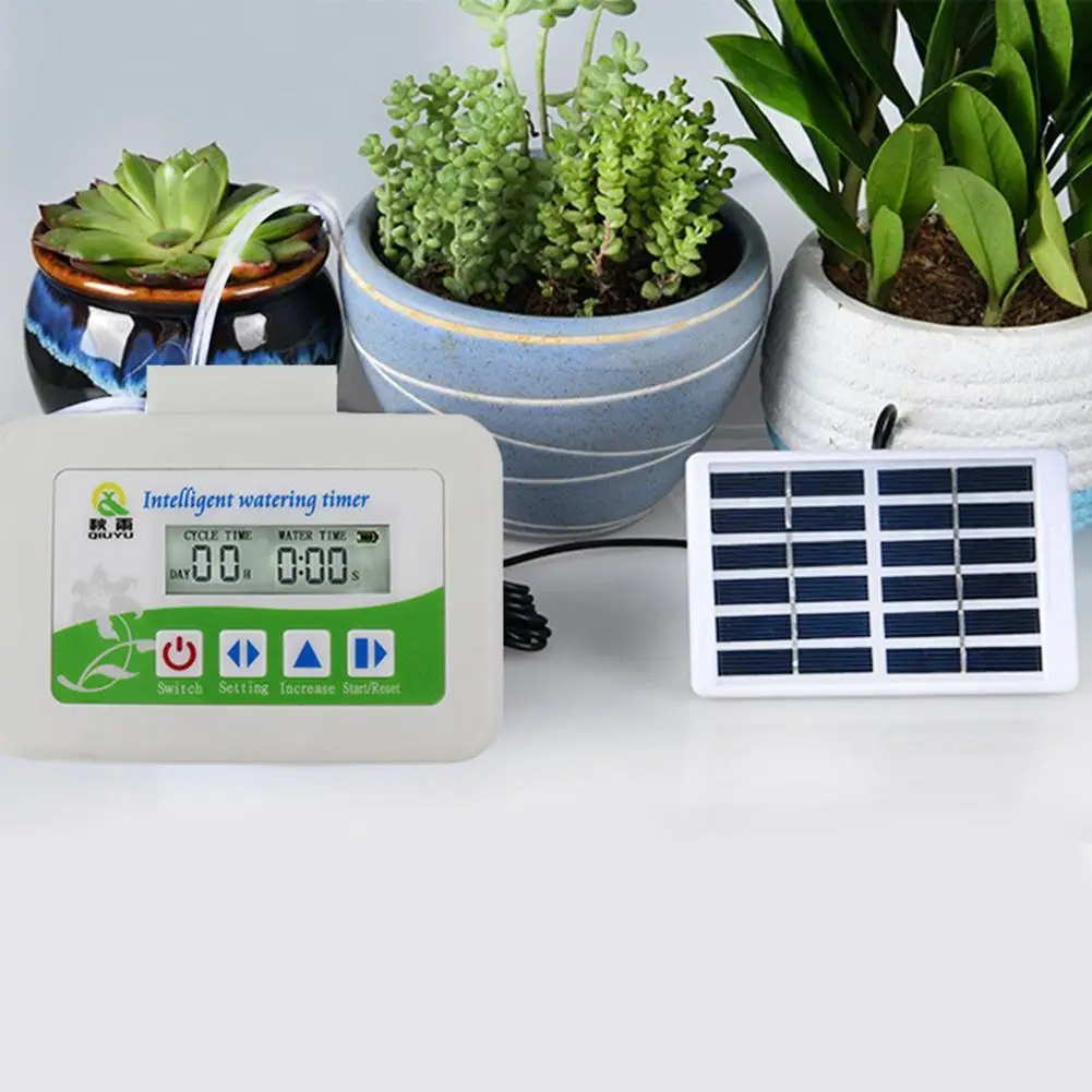 

Newest Solar Watering Timer Set Sun-proof Corrosion Resistant Wear-resistant Gardening Timer Set Intelligent Watering Timer Set