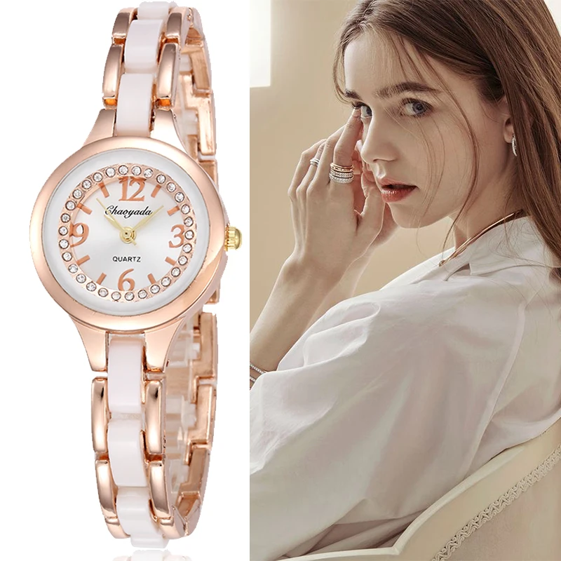 Часы наручные женские с браслетом под розовое золото 2019 | Наручные часы